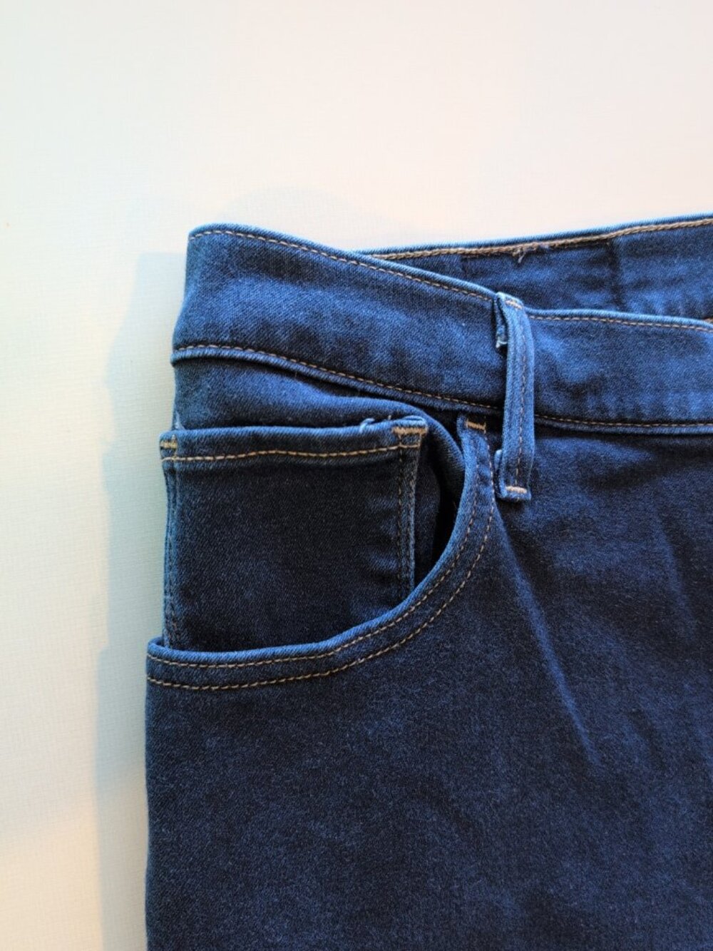 Levi's 720 High Rise Super Skinny Pants Women's 22W Blue Jeans Solid Button Fly - Picture 3 of 12